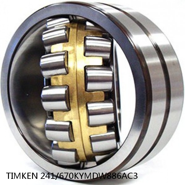 241/670KYMDW886AC3 TIMKEN Spherical Roller Bearings Steel Cage #1 small image
