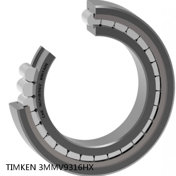 3MMV9316HX TIMKEN Full Complement Cylindrical Roller Radial Bearings #1 image